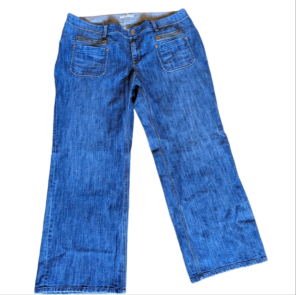 Tommy Hilfiger Woman Wide Leg Trouser Denim Jeans Plus Size 22